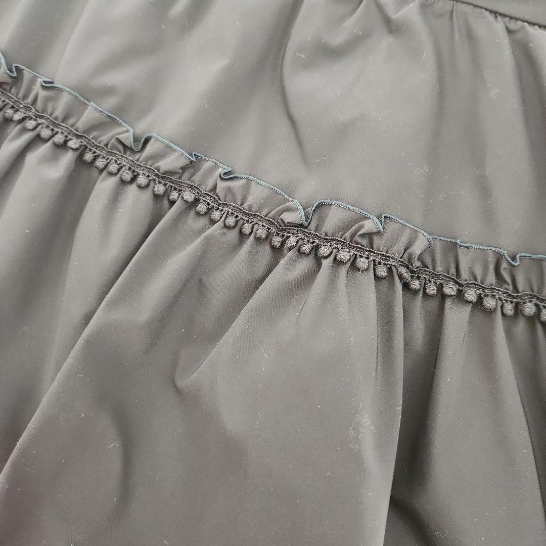 新品❤トゥービーシック　44 紺色 フレアスカート 膝丈 ロング