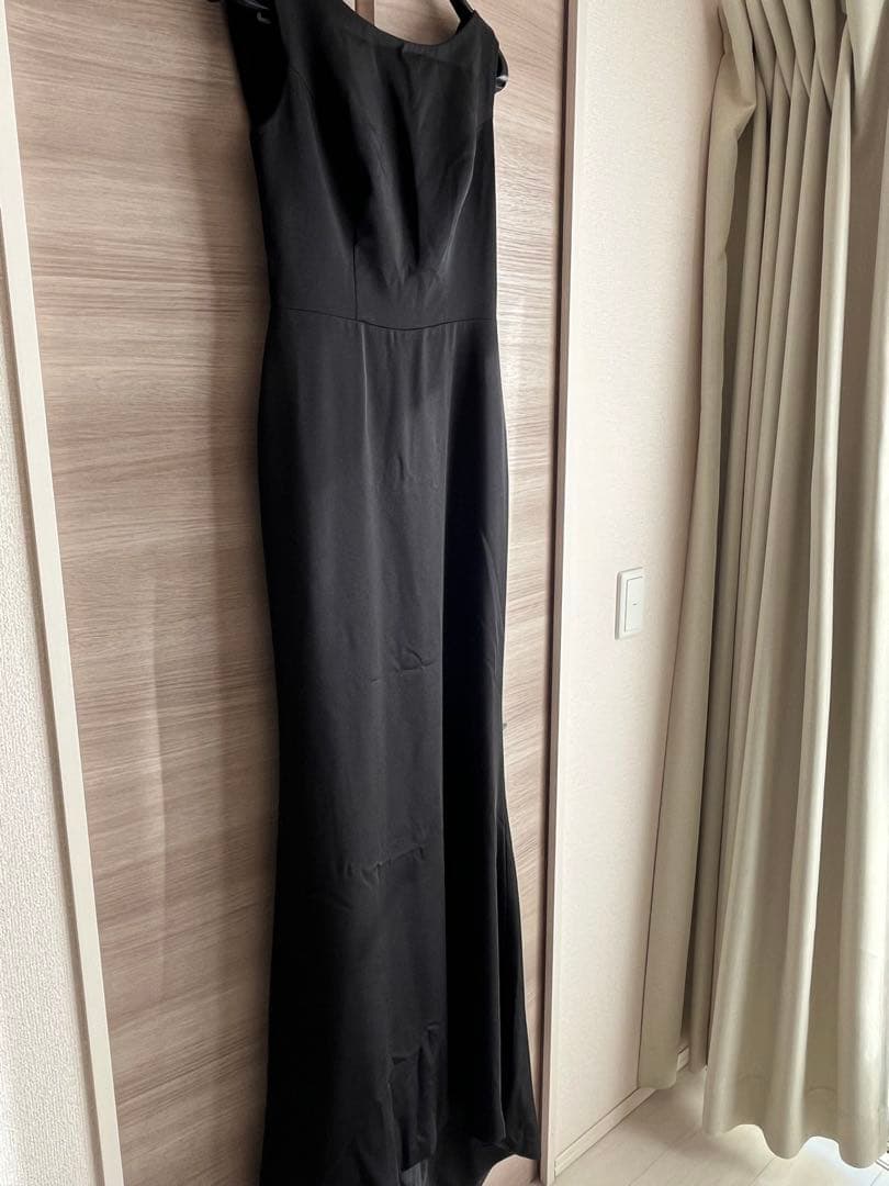 ⭐︎とうふ⭐︎ブラックドレス ウエディング 前撮り フレアドレス 二次会