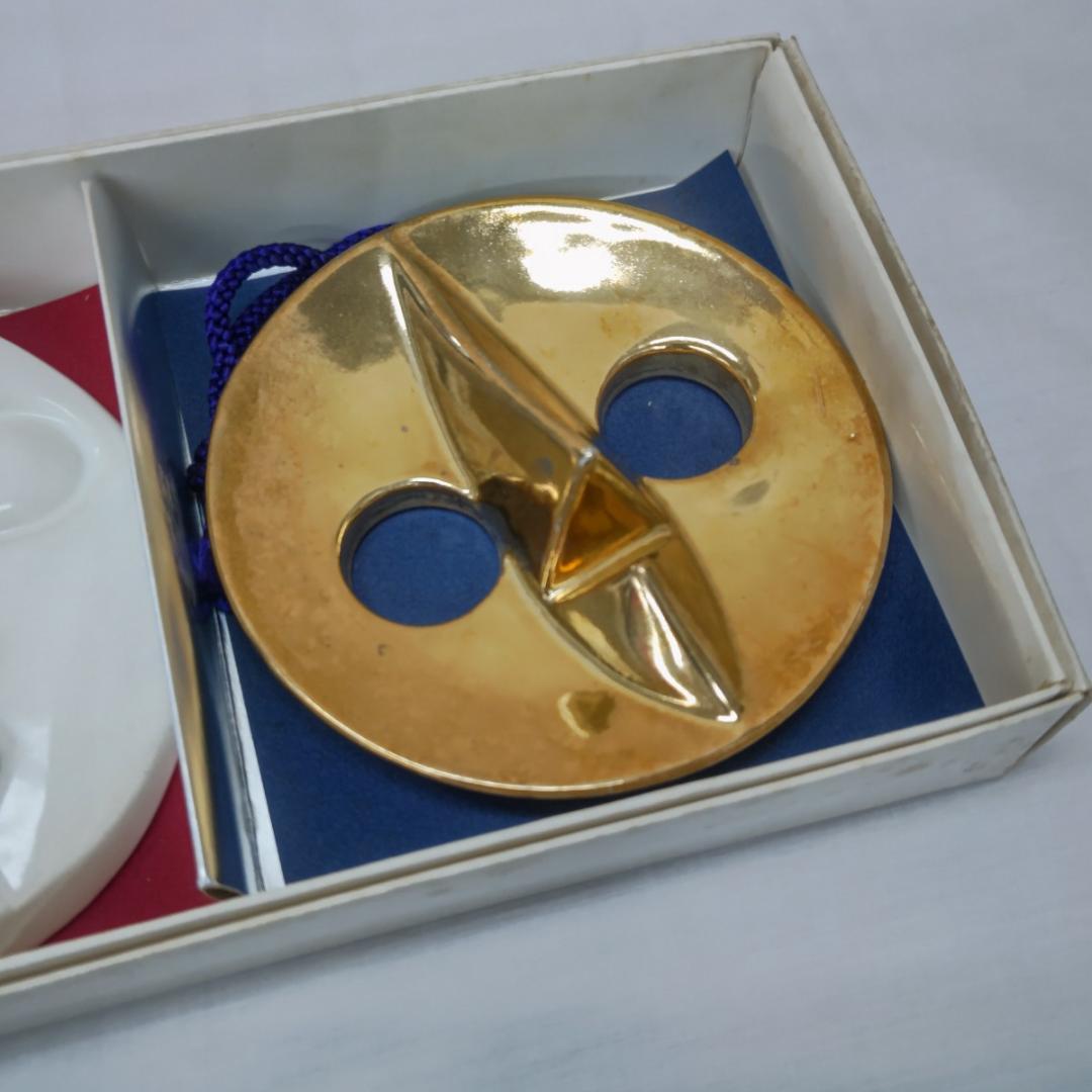 AO095　太陽の顔　岡本太郎　大阪万博　記念セット　信楽焼