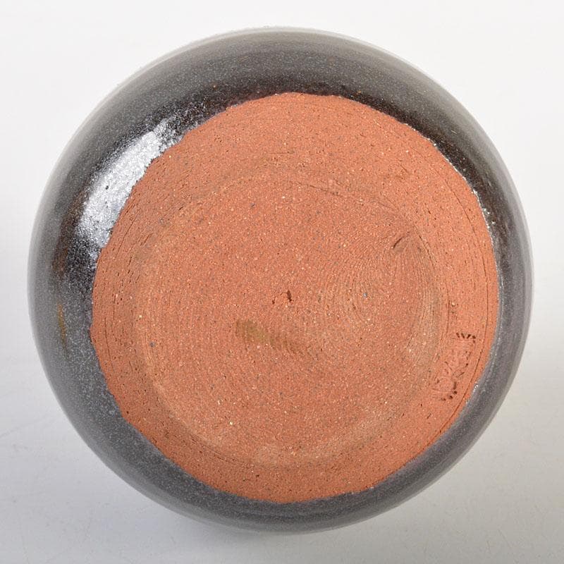 茶道具 京焼 竜谷窯 宮川香雲造 茶入 仕覆付 共箱 V