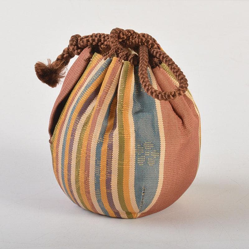 茶道具 京焼 竜谷窯 宮川香雲造 茶入 仕覆付 共箱 V