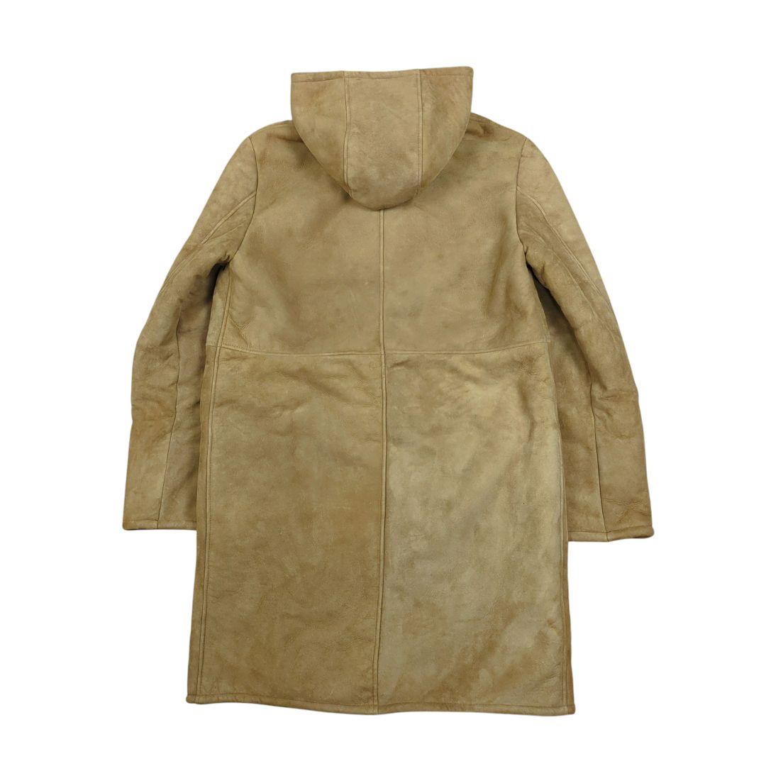 JAMES GROSE ムートン レザー コート ロング 裏ボア キャメル 38