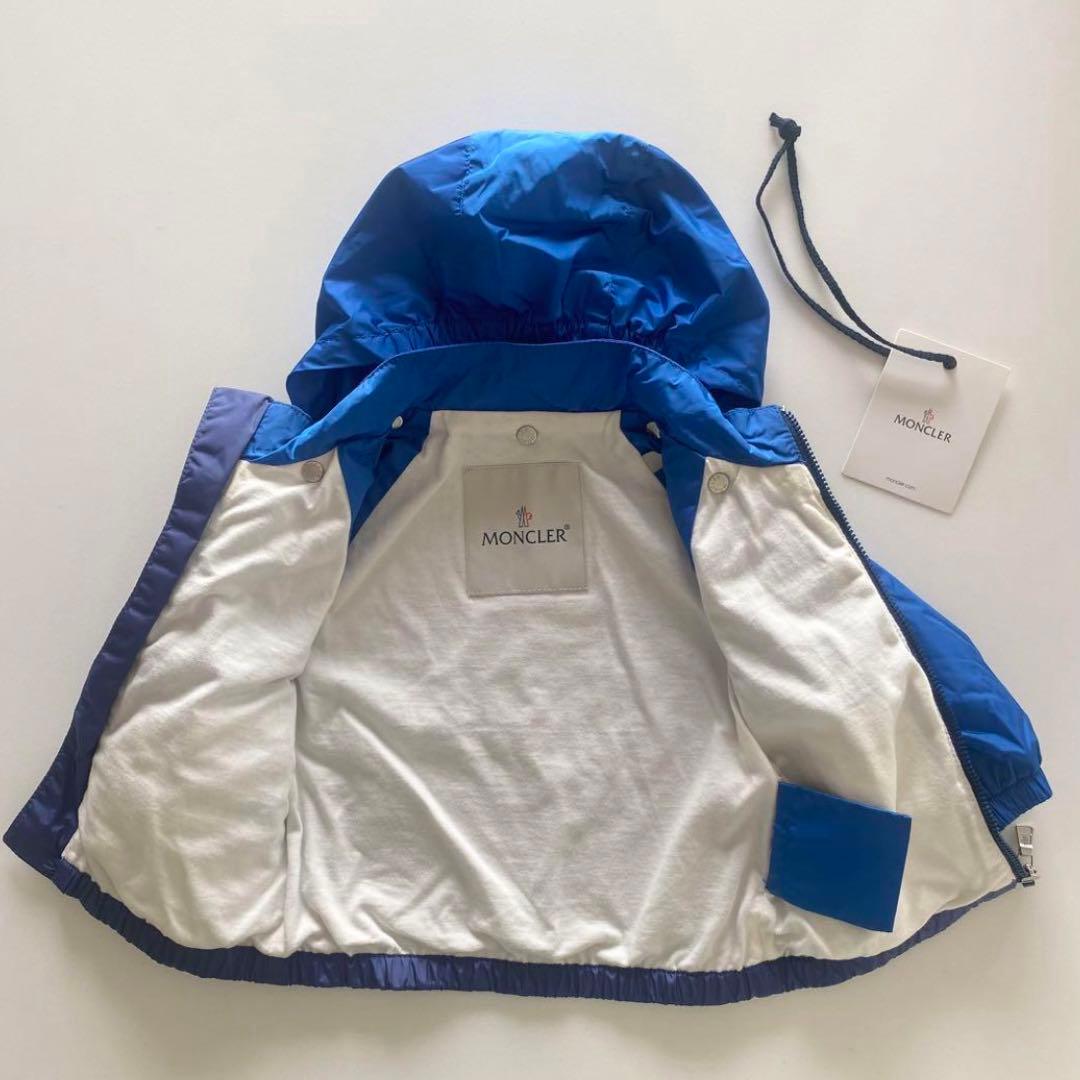美品 MONCLER ナイロン パーカー 男の子 フード 6/9m
