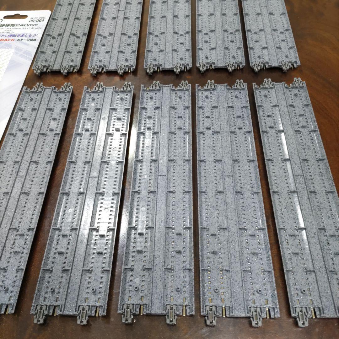 カトー N 20-004 ユニトラック複線直線線路S248（2本入を5組）１０本