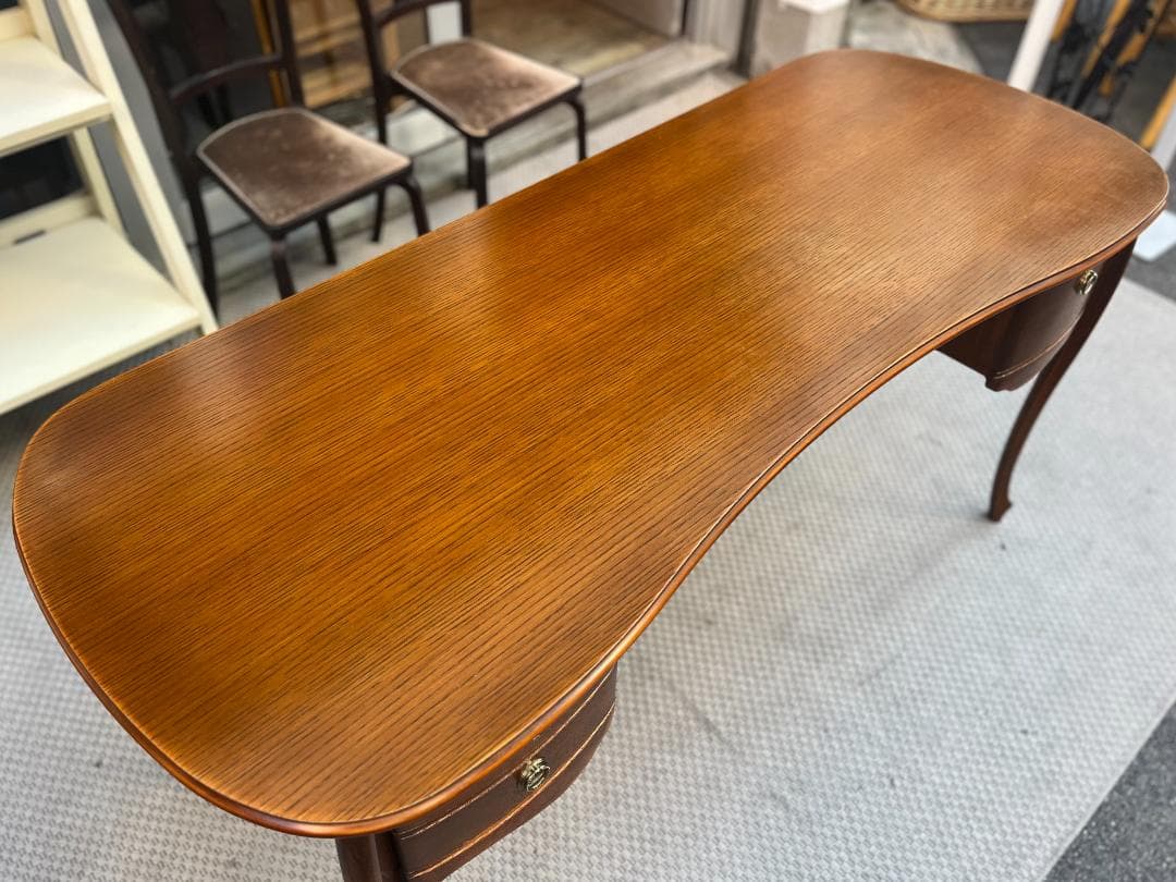 現行モデル☆松永工房／カンティーニュ／デスク／パソコンデスク／オーク材／ナラ材