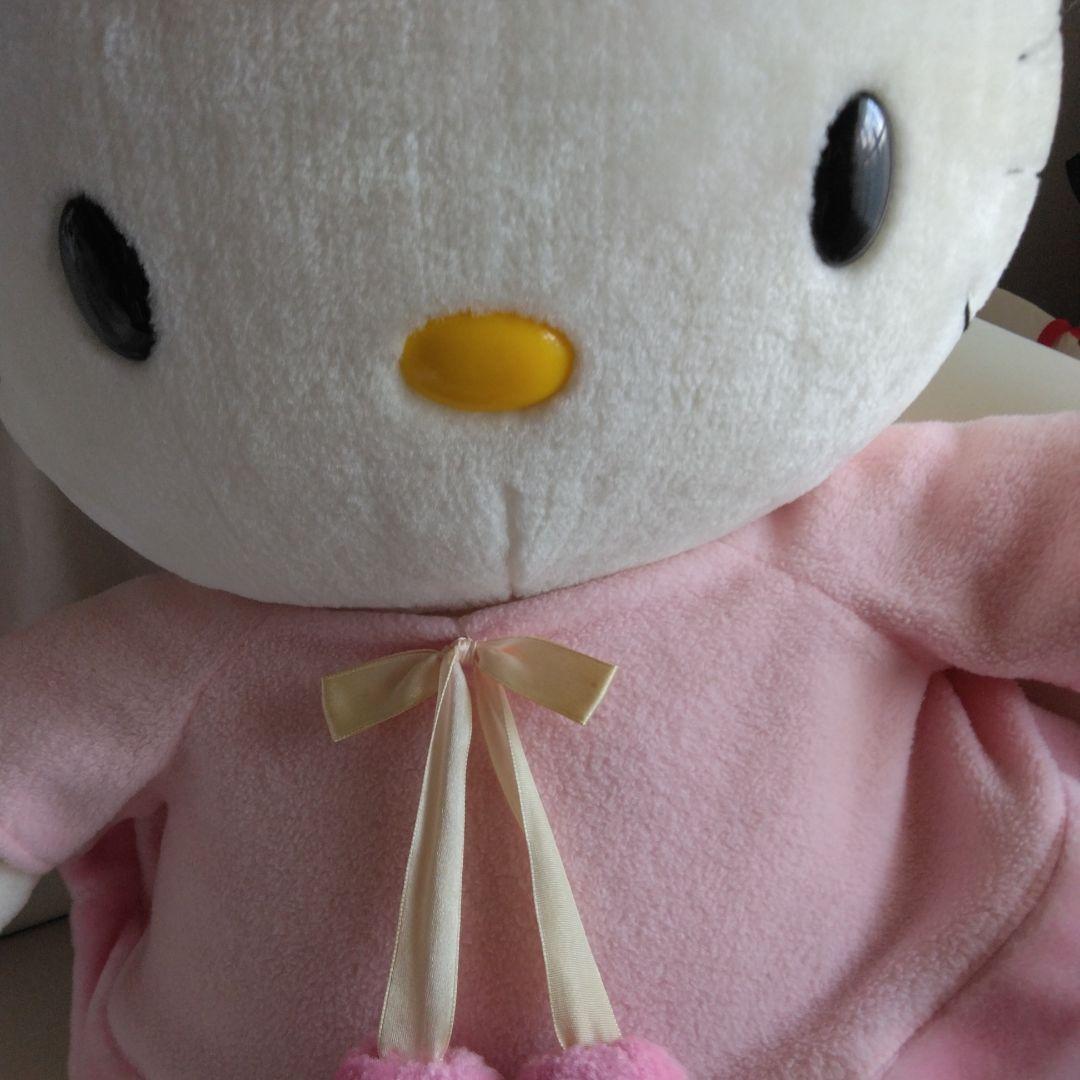 【希少・ビンテージ】ハローキティ ぬいぐるみ 特大 ピンク エンジェル （天使）