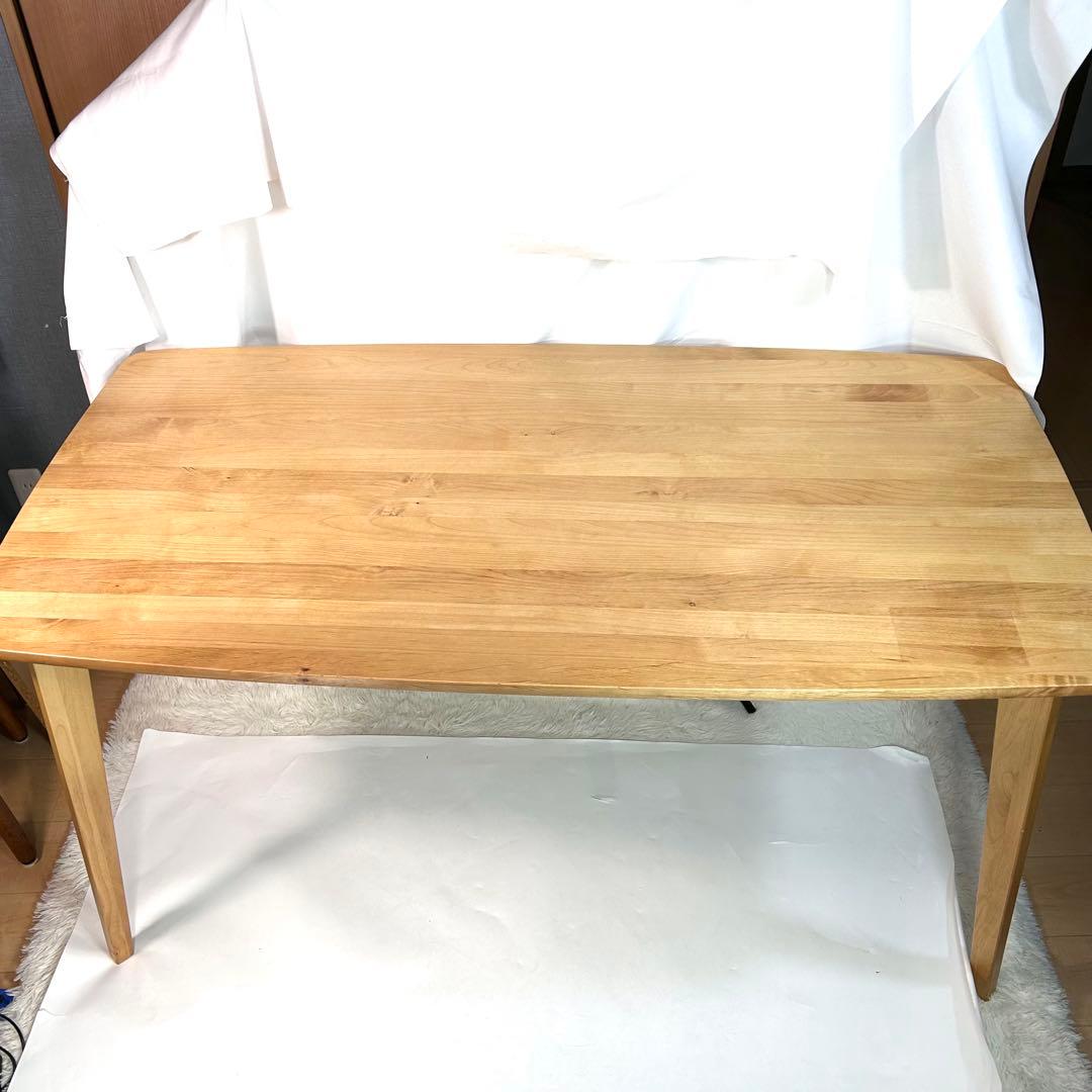 波乗人　無印良品　ダイニングテーブル 天然木　無垢材　テーブルのみ