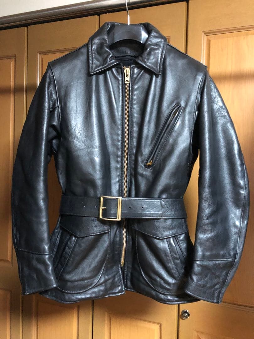 Vanson バンソン J カーコート 黒36 フリースライニング付き】