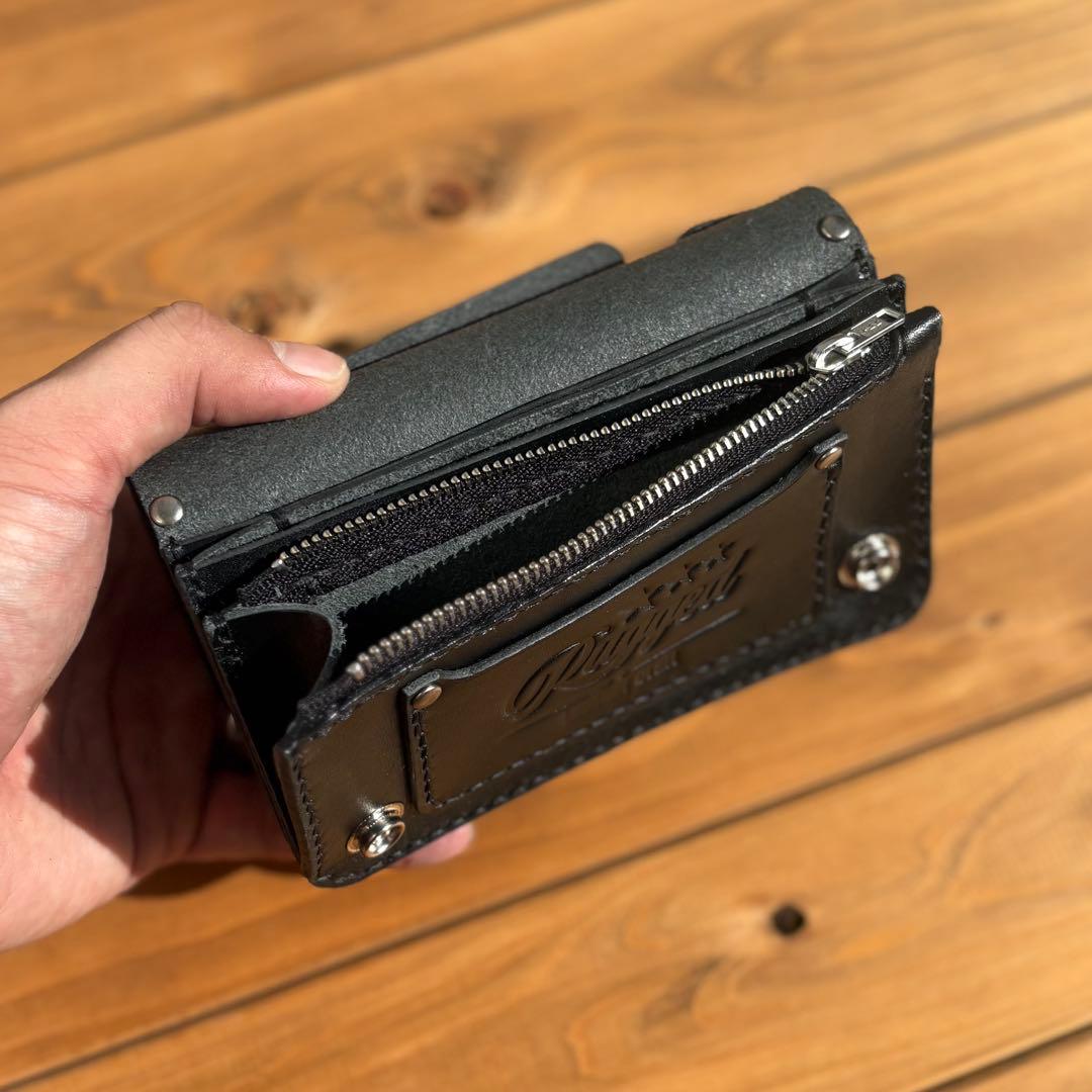 ミドルトラッカーウォレット　アポロコンチョ　真鍮