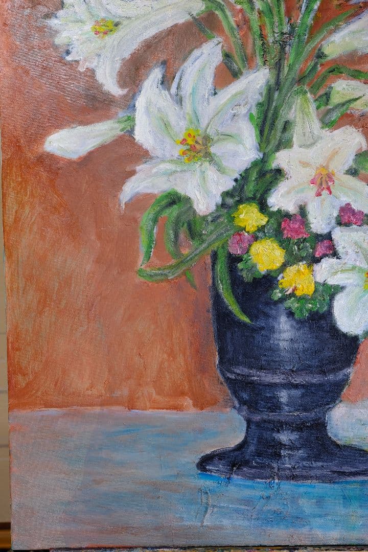 百合 油絵 F30号 百合 油絵 F30号 百合油絵F30号 百合 油絵 F30号