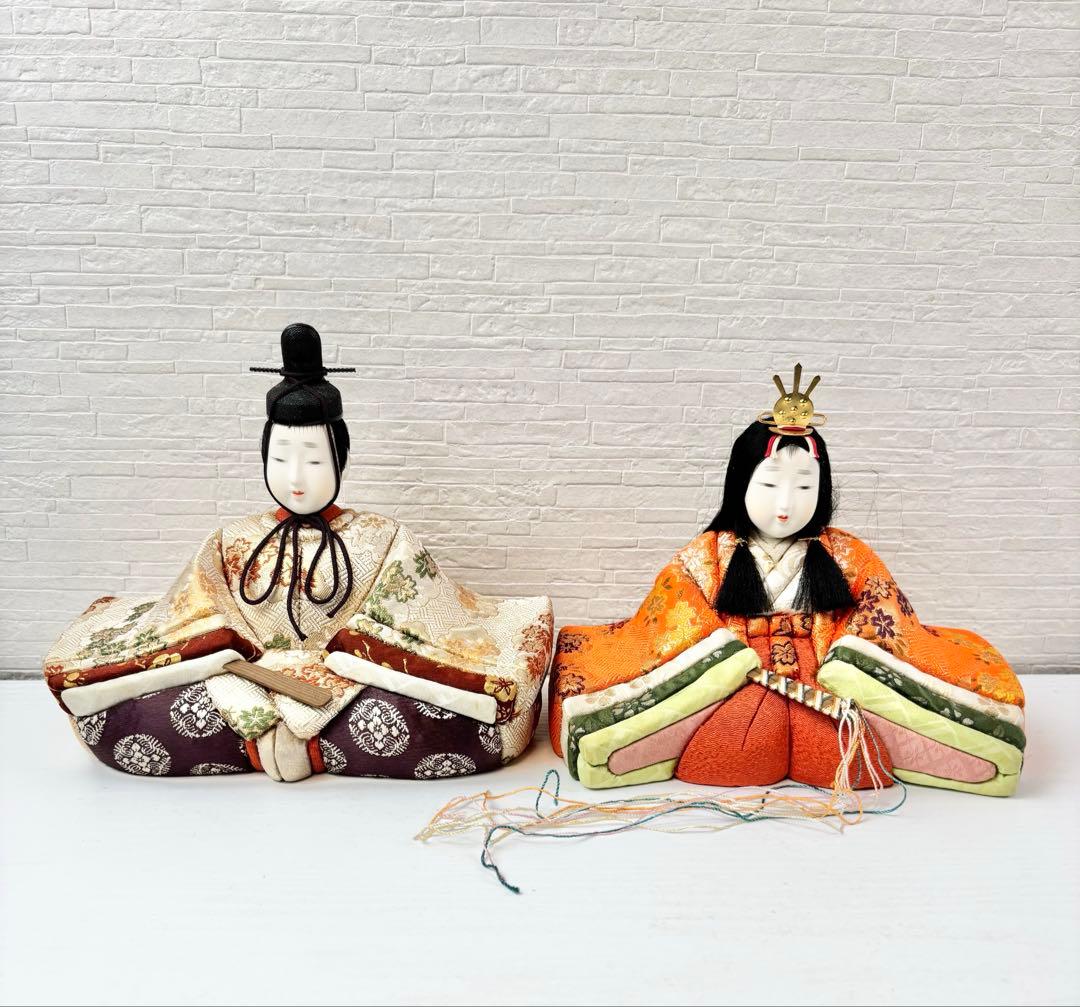 アンティーク　雛人形　人形のみ　お内裏様　お雛様　ひな祭り　レトロ　ヴィンテージ