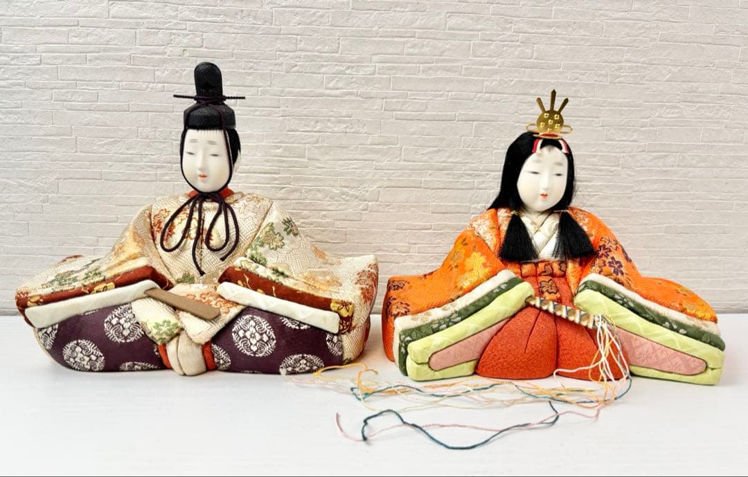 アンティーク　雛人形　人形のみ　お内裏様　お雛様　ひな祭り　レトロ　ヴィンテージ