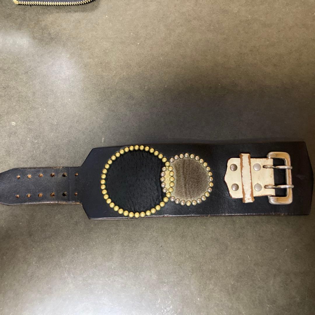 WOLF'S HEAD レザー ブレスレット　キムタク 70mm