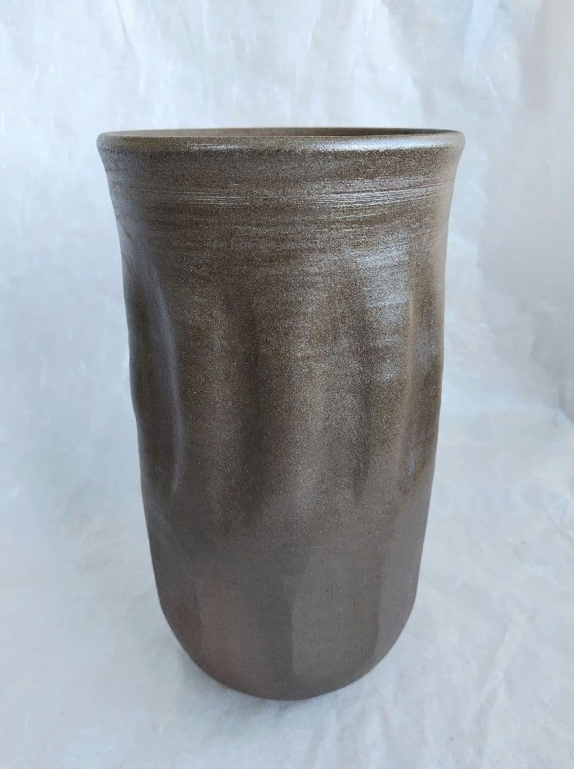 上野焼〆花入 (未使用 新品同様)