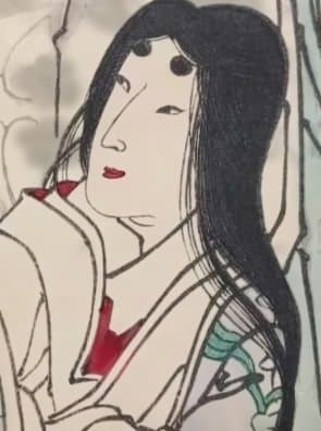 浮世絵版画、東繪畫夜競八幡太郎義家、橋本周延（楊洲周延)画、明治19