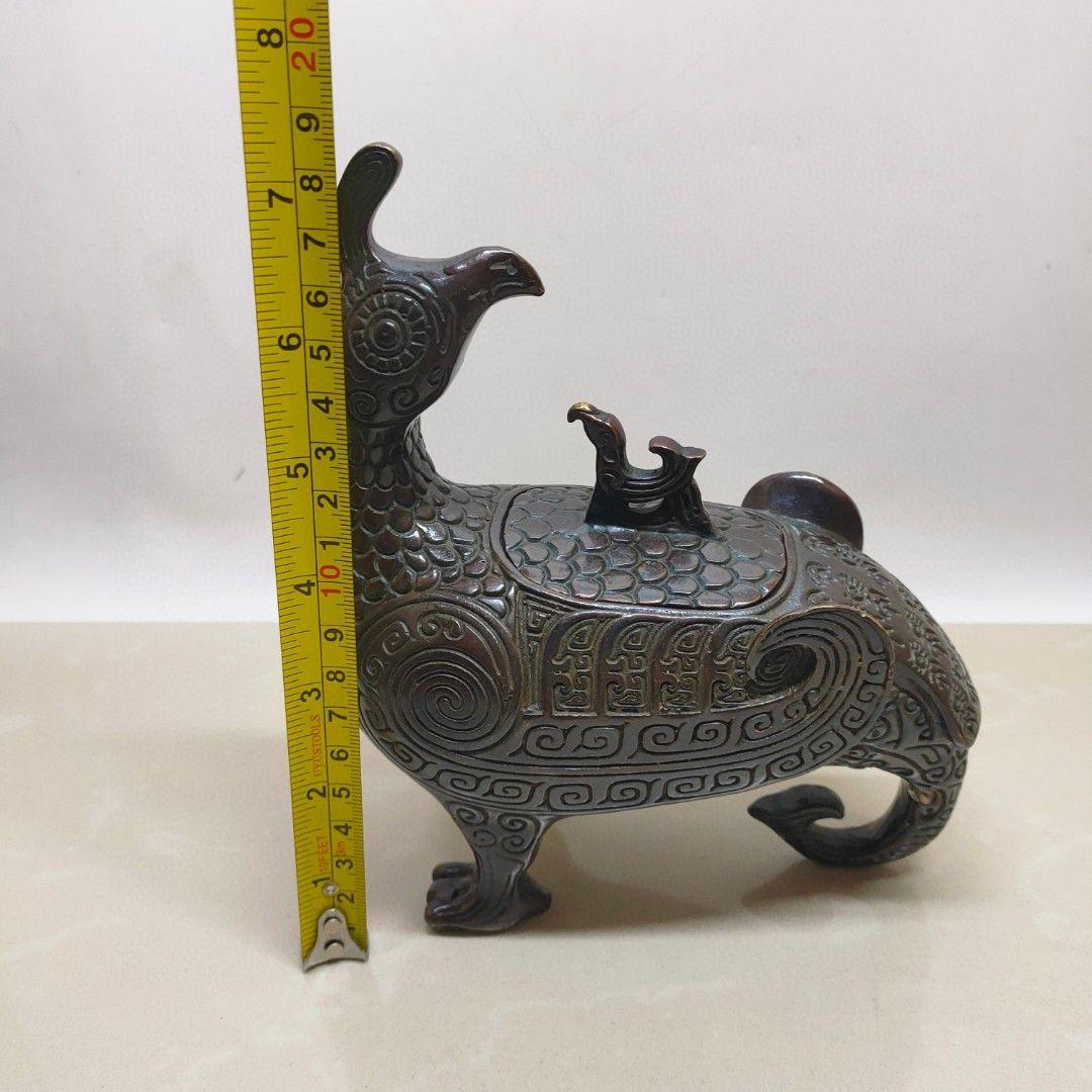 銅器 鳥尊 酒器 装飾品 現代工芸品美術品 置物