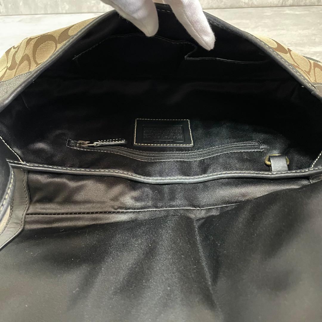 極美品✨ COACH キャンバス シグネチャー ワンショルダー バッグ Y2K