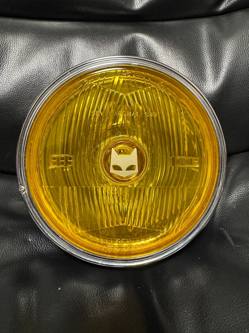マーシャルイエローヘッドライト　ケース付き 889ドライビングランプフルキット イエローレンズ ブラックケース