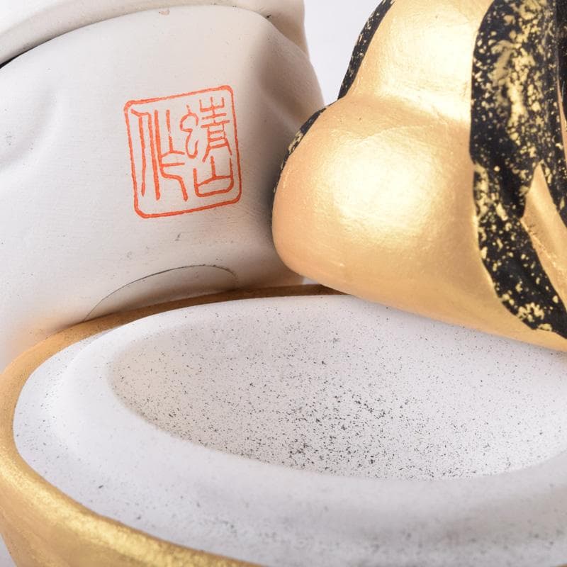 茶道具　楽山作　立雛他　干支　水鳥など　色絵香合　6点まとめて　N　8222