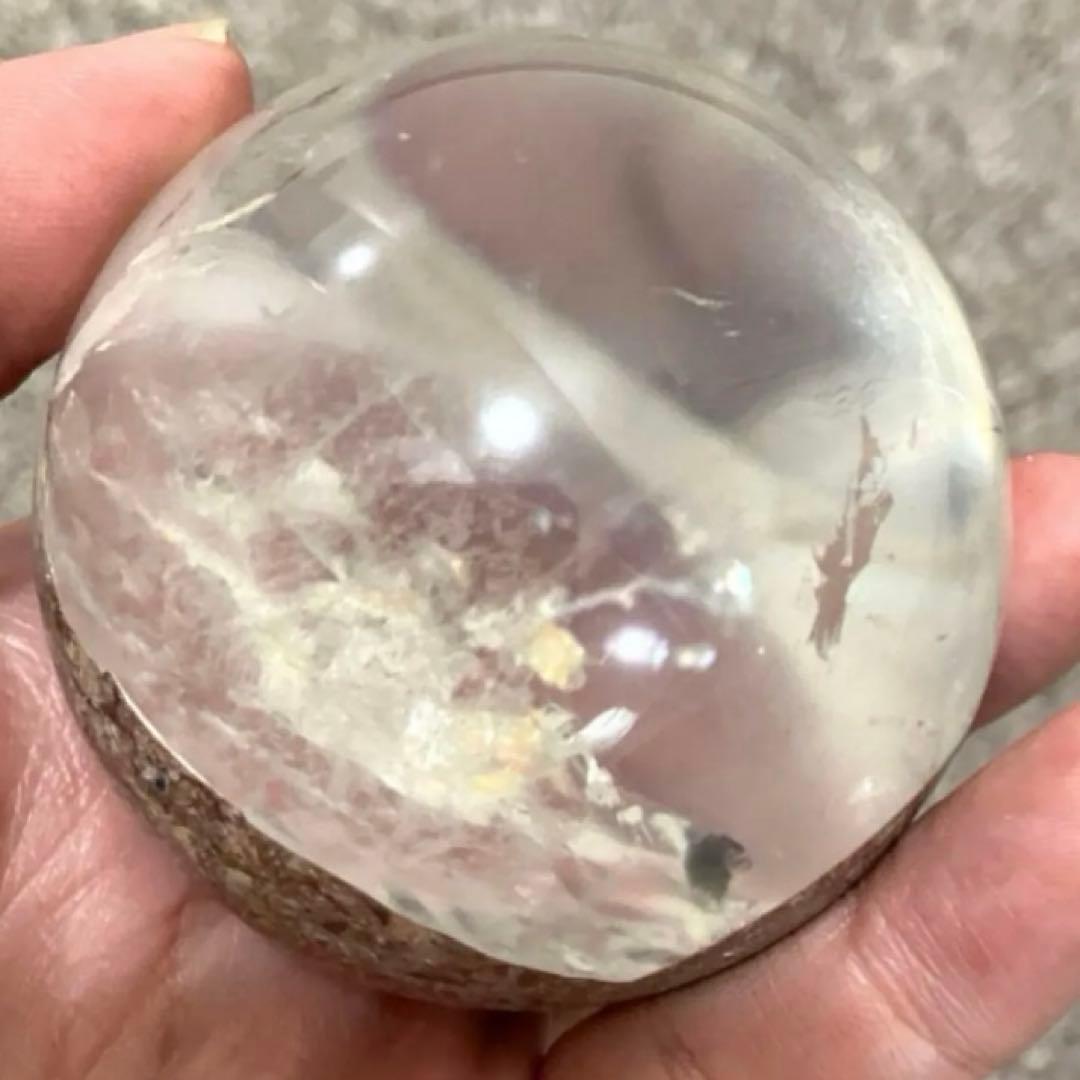 台座付 ガーデンクォーツ ガーデン水晶 スフィア 丸玉 鑑賞石