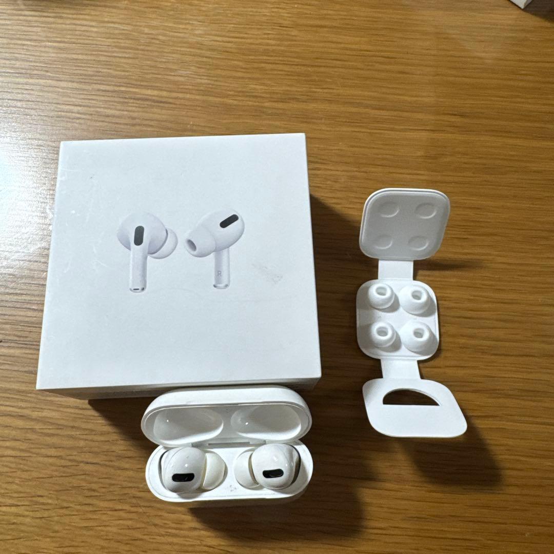 右耳なし】AirPods Pro（第一世代） 本体ケース、左耳、箱あり 純正品】