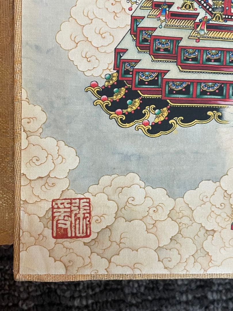中国古美術・中国名家張大千氏 如来仏像水彩画8枚・板画絵画・書道・