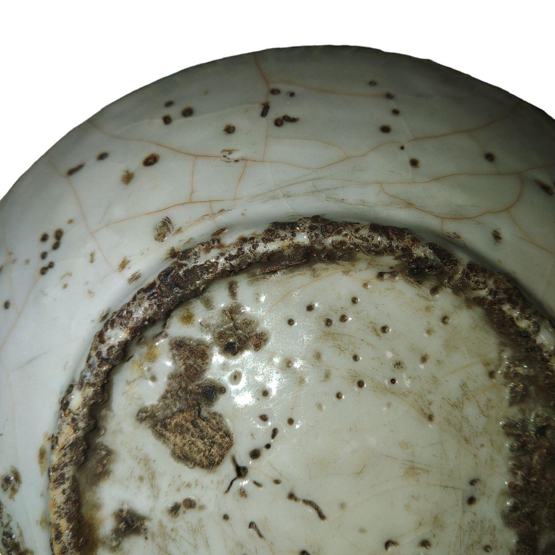 中国古玩 明代龍文染付皿 呉須窯皿