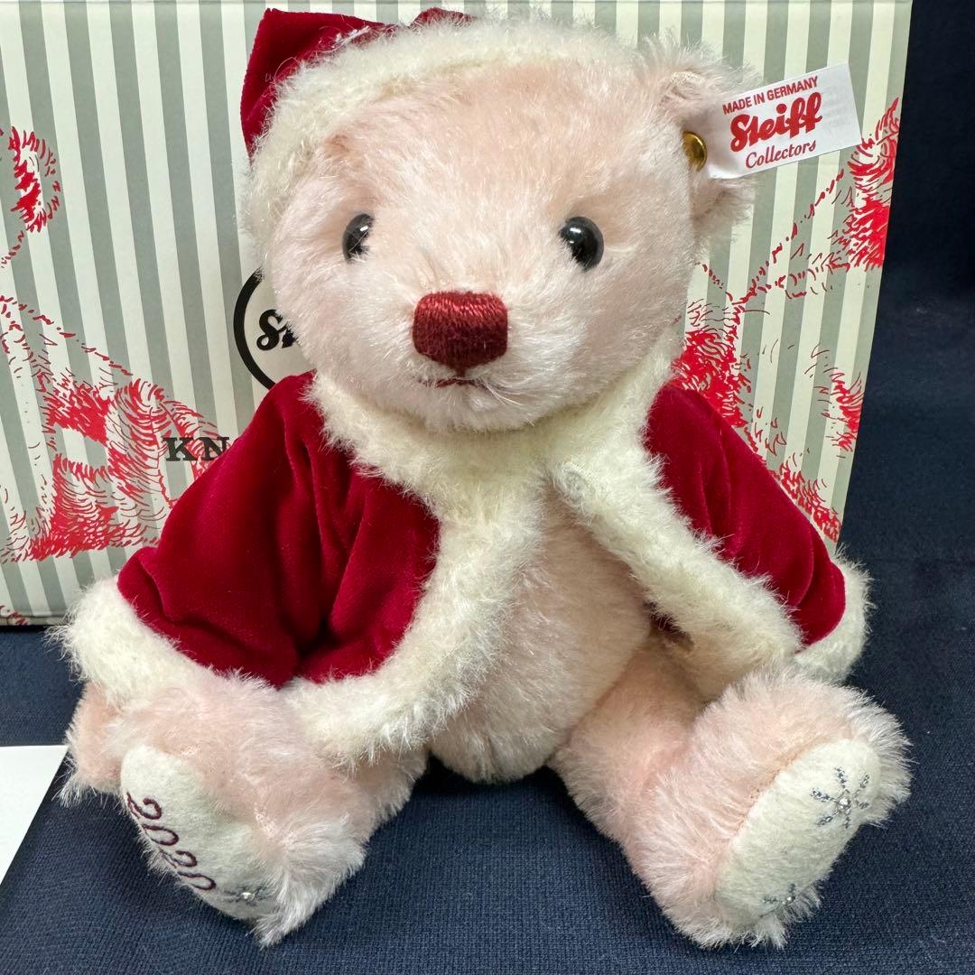 137-68 限定品 シュタイフ 2020 リトルサンタ ピンク テディベア