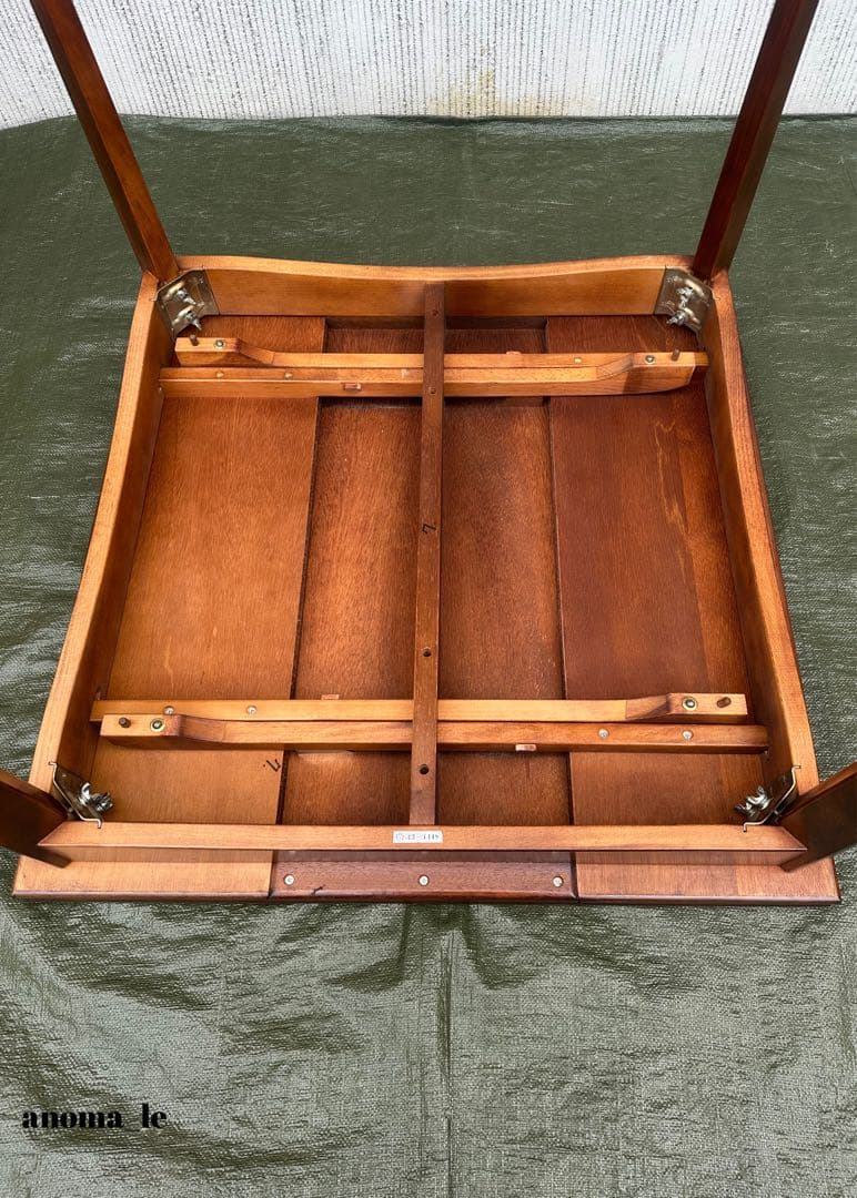 【ダイニングテーブル】神戸洋家具　メープル不二家　伸長式　クラシックモダン◎