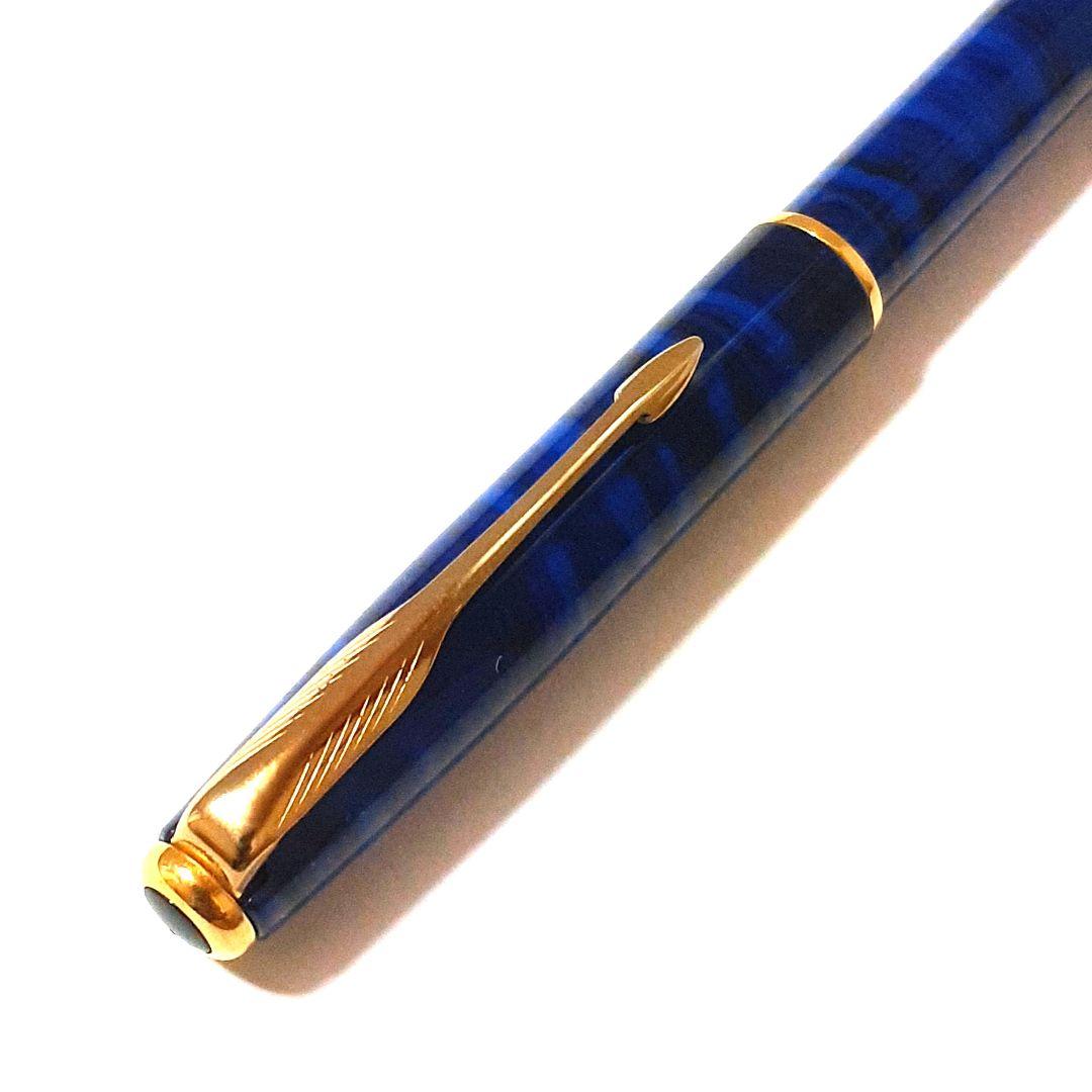 アンティーク】廃盤 パーカー ソネット ブルーマーブル ボールペン