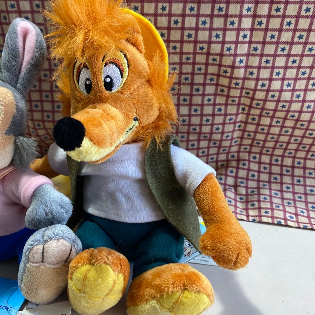 ディズニーランド スプラッシュマウンテン うさぎどん きつねどん2体