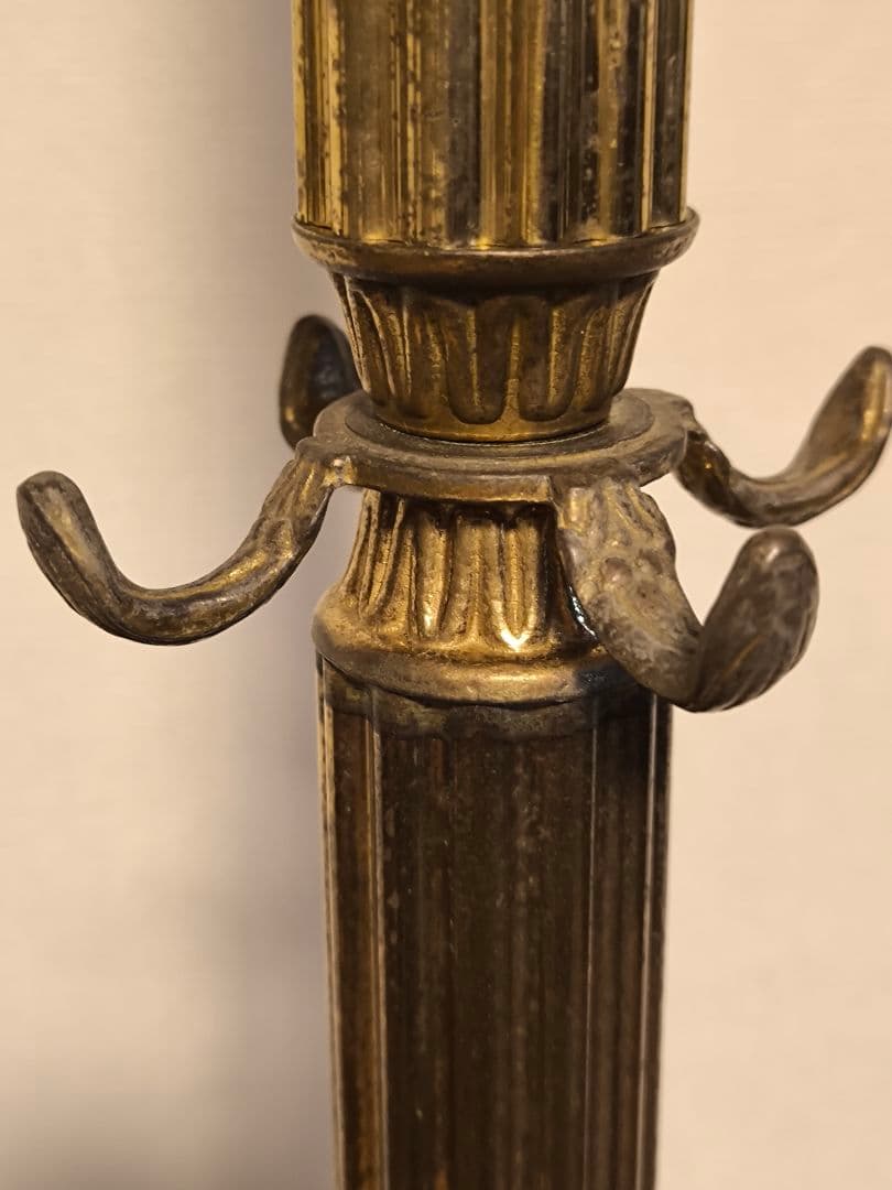 アンティーク 真鍮コートスタンド ポールハンガー クラシック イタリア製