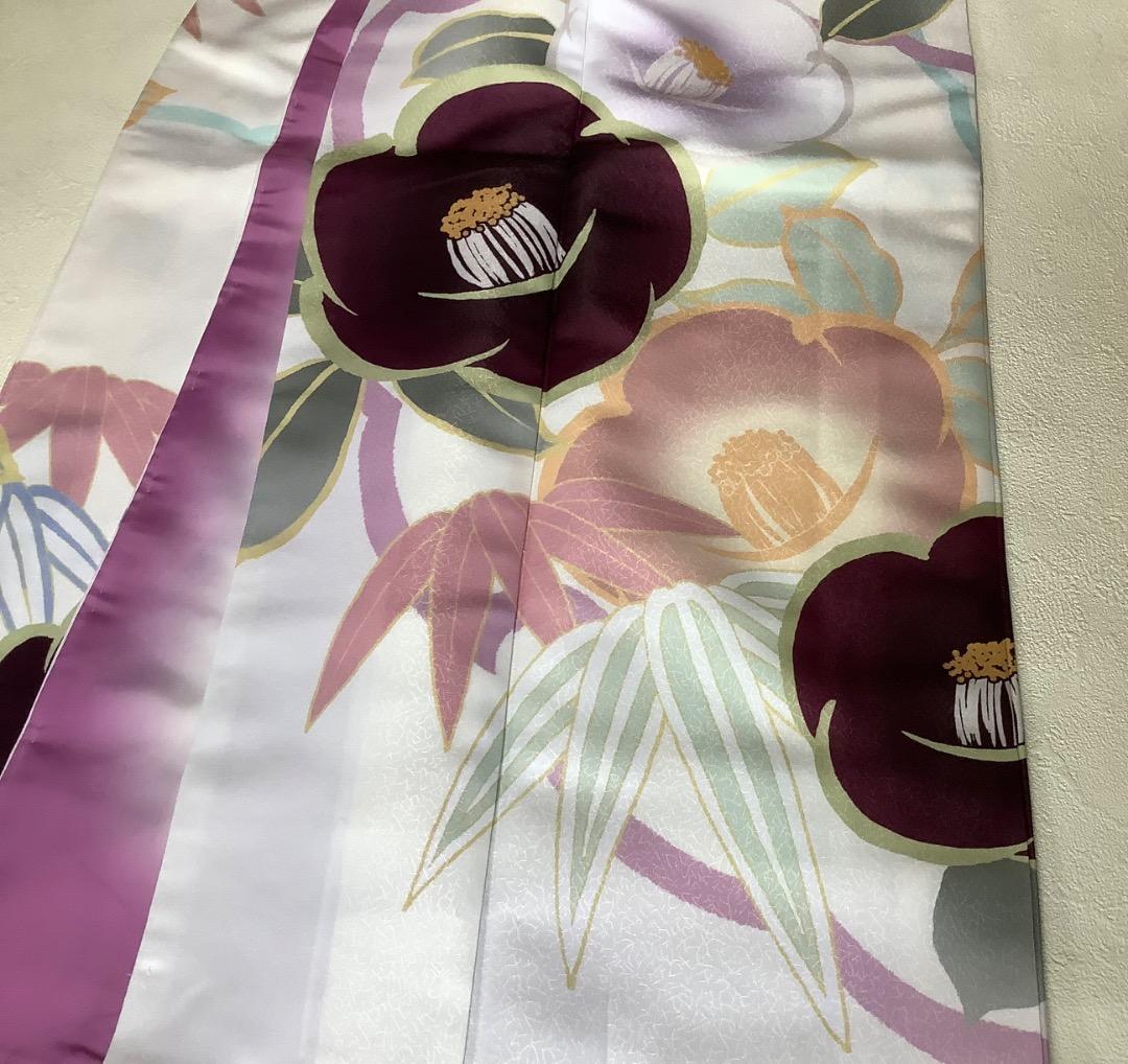 振袖 単品 HL 絵羽柄 ポリエステル ダスティーカラー no.208 レディース