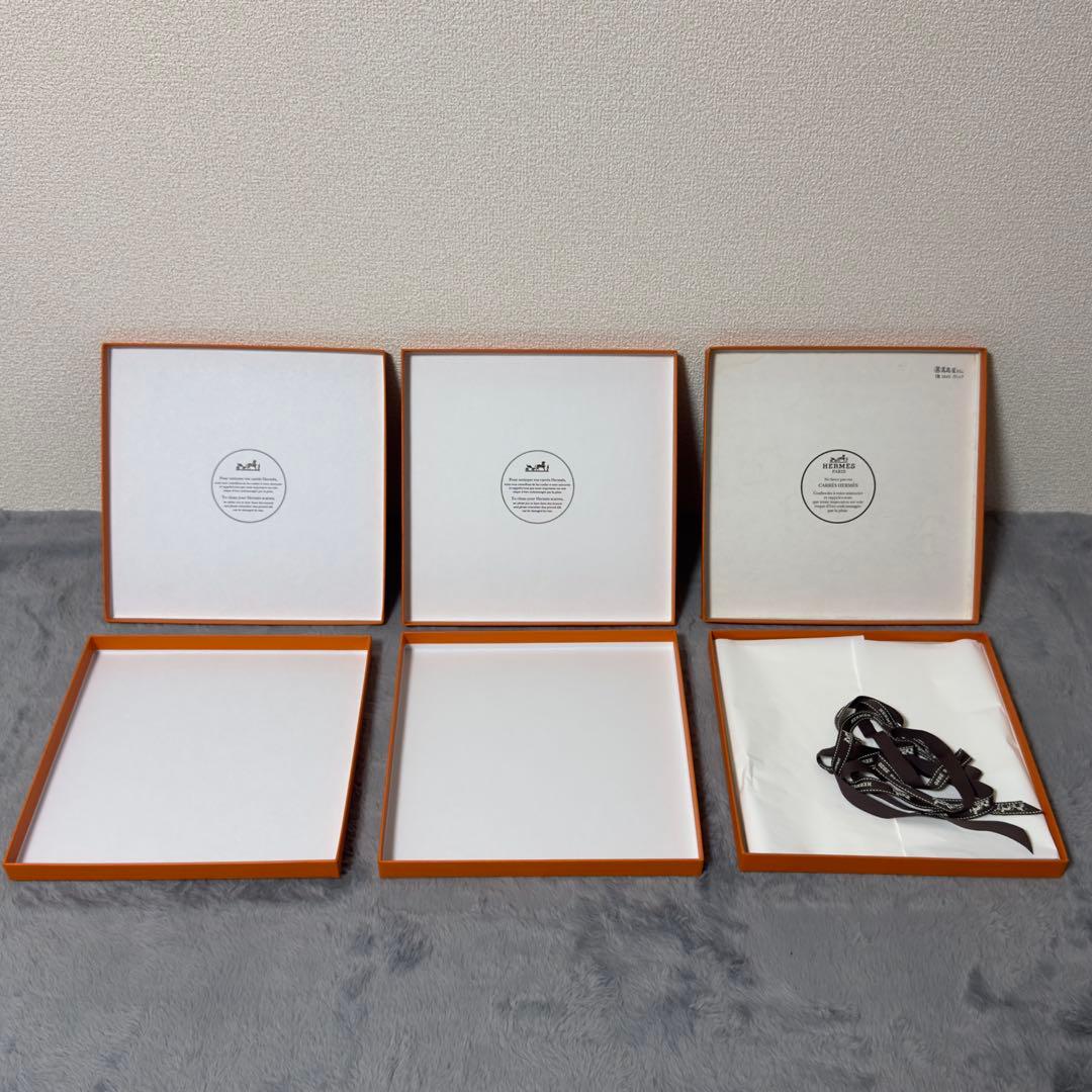 美品】エルメス 空箱 7個 カレ90 スカーフ まとめ - ラッピング・包装