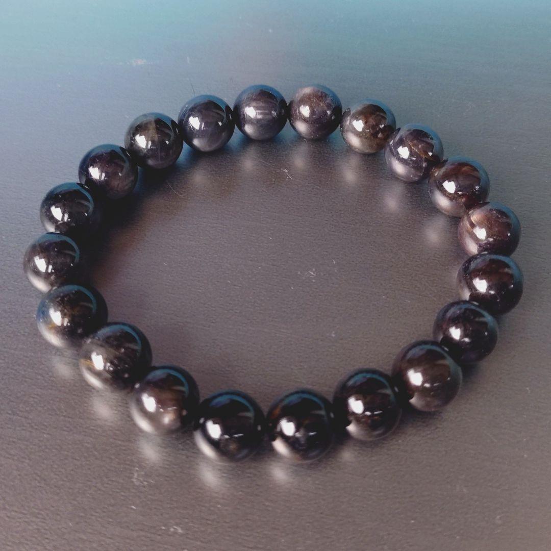 【9月SALE】ブラックスター サファイア ブレスレット 天然石 パワーストーン