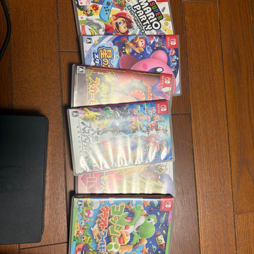 Nintendo Switch 本体 /黒 ゲームソフト付き