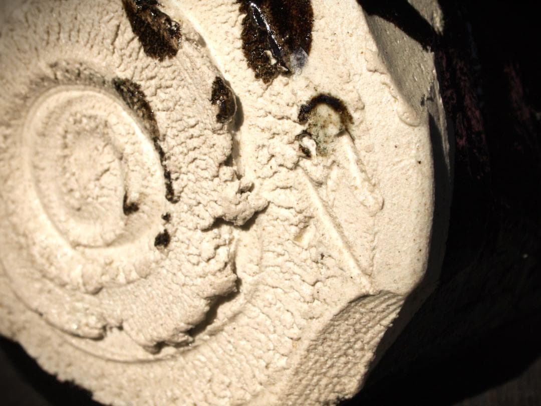 人気作家★山田和《師：加藤唐九郎》瀬戸黒茶碗★二重箱・布