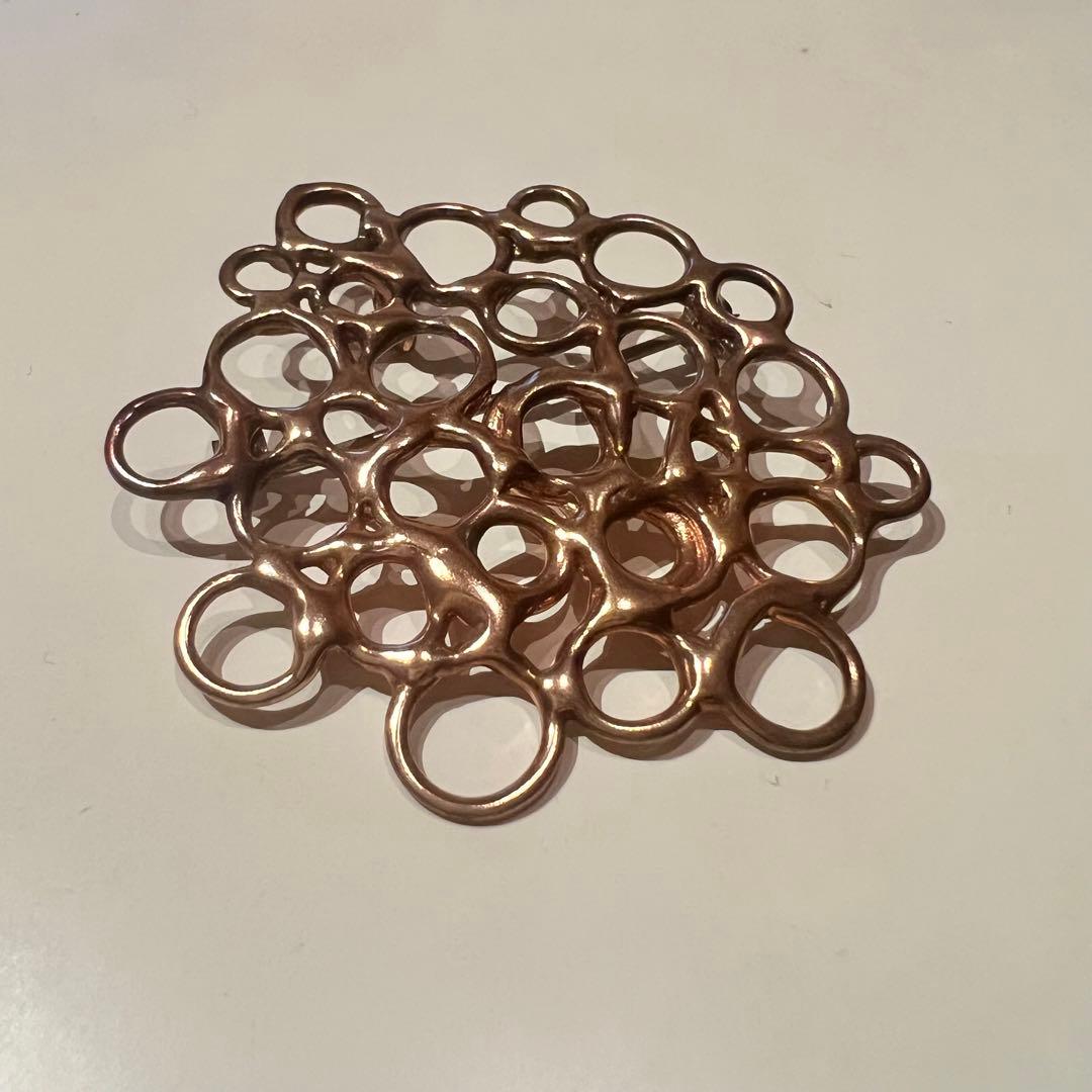 専用◇W.GERMANY 西ドイツ ヴィンテージ ブローチ◇翡翠？アクセサリー