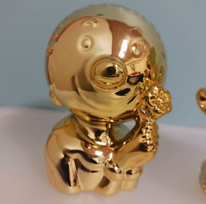 ポパイ　オリーブ　ゴールド　貯金箱　ヴィンテージ　レトロ　レア