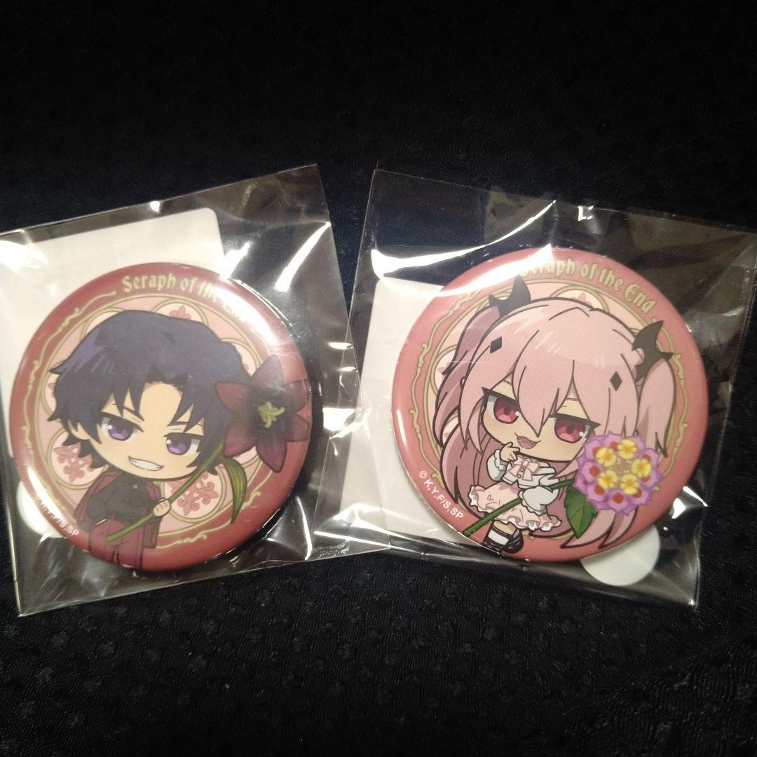 終わりのセラフ DMMスクラッチ E-10 グレン E-12 クルル 缶バッジ