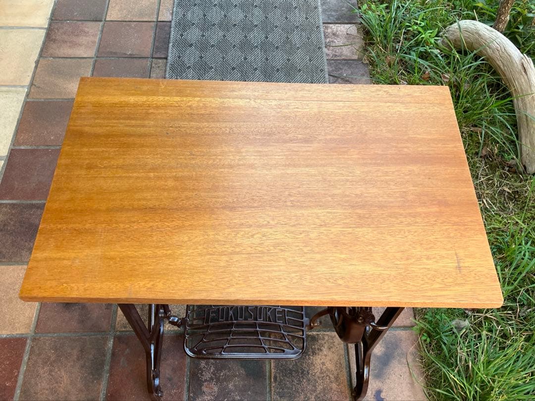 ミシンテーブル 天板はラワン材 FUKUSUKE ヴィンテージテーブル