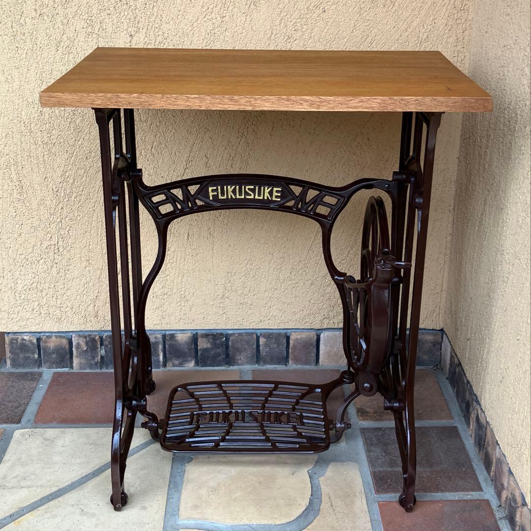 ミシンテーブル 天板はラワン材 FUKUSUKE ヴィンテージテーブル