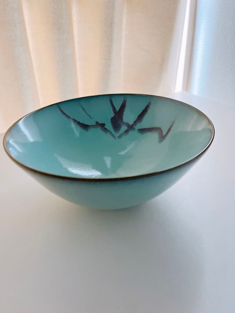 【未使用】小石原焼　人間国宝　福島善三　中野月白瓷　釣窯　鉢