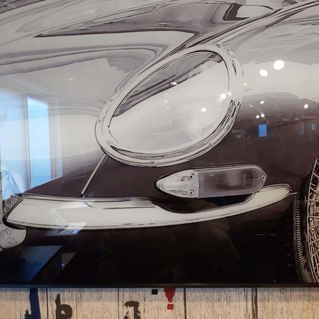 輸入雑貨 特殊強化ガラスアート 『CHANEL』 モノクロ ミラーアート