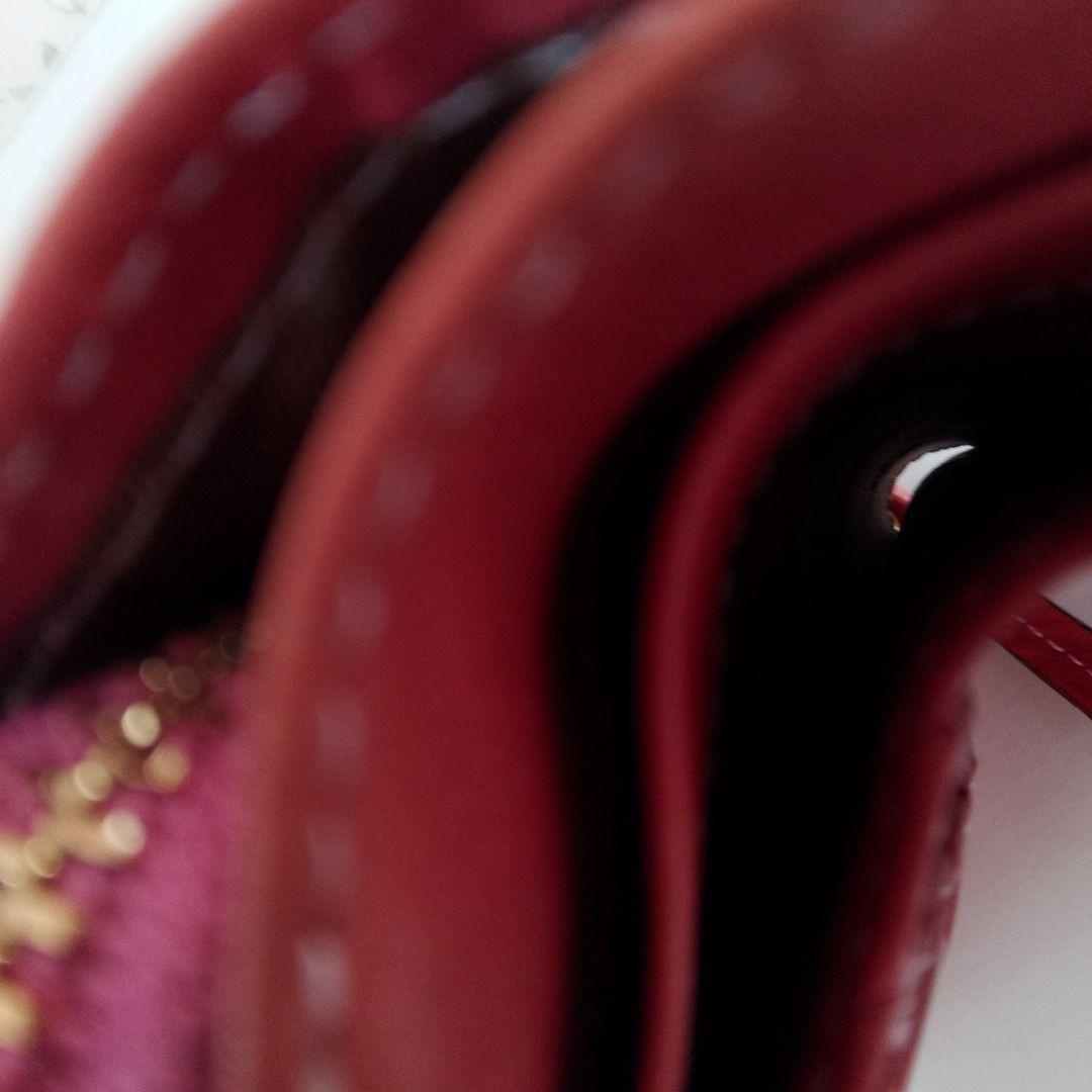 【美品】Dakota 財布 オレンジピンク二つ折り ミニウォレット レザー