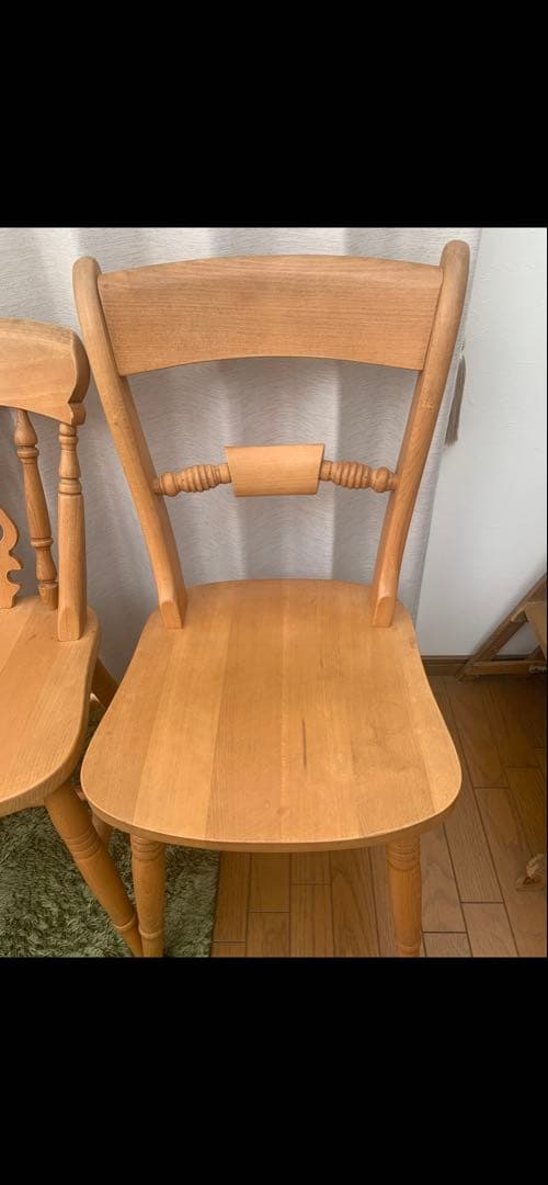 パイン材ダイニングテーブルセット　　　引き出し付き　アンティーク　オールドパイン