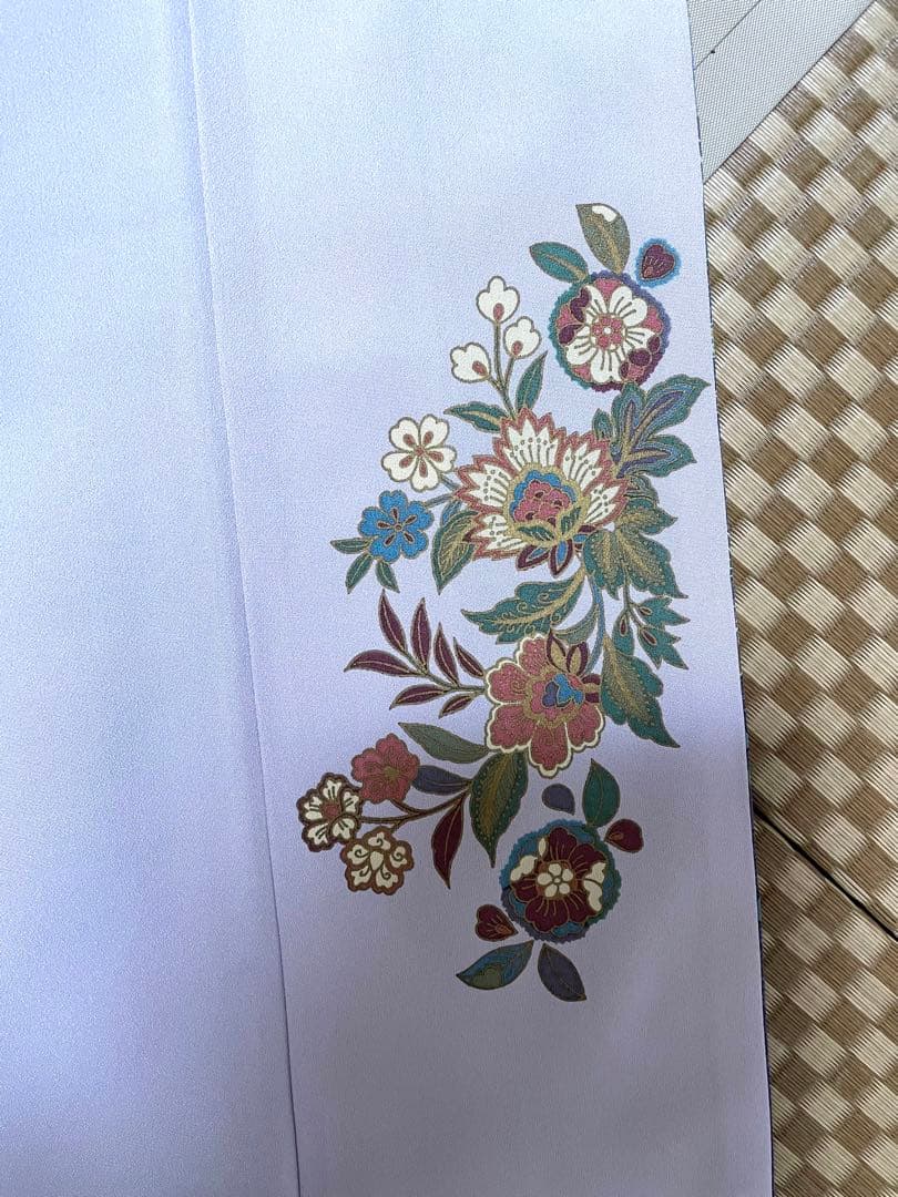 正絹 袷 訪問着 枝垂れ唐花 身丈（肩から）163㎝