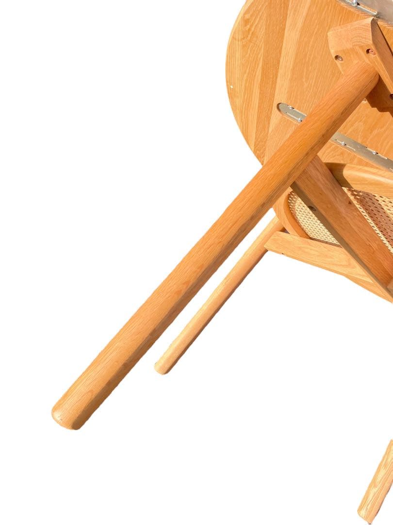 HR575 【美品】ウニコ　SOLK ソルク　ラウンドダイニングテーブル