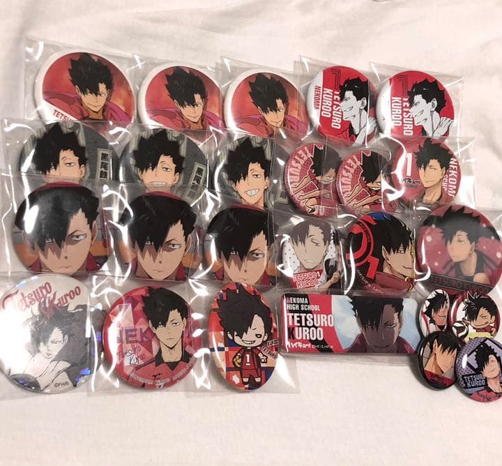 ハイキュー 黒尾鉄朗 缶バッジ まとめ売り