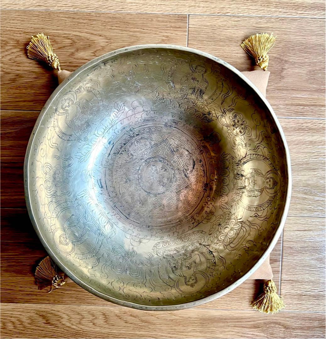 アンティーク ラリック 特注シルバー装飾台座＆口縁付 西洋花梨紋